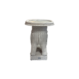 Rattan Elephant Side Table