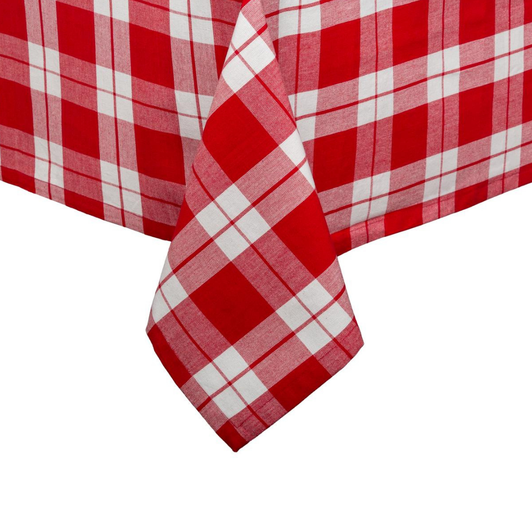 TABLE CLOTH RED CHECK