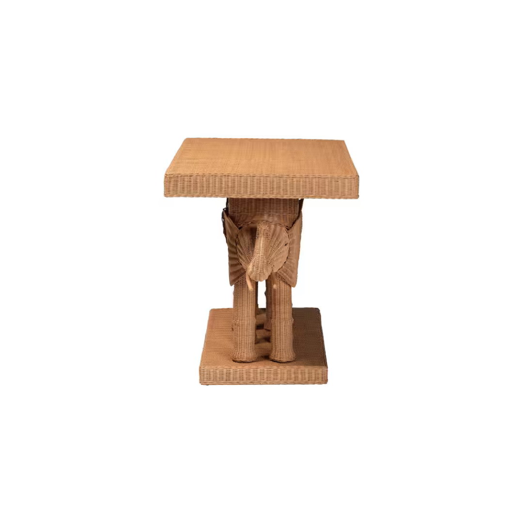Rattan Momo Elephant Console