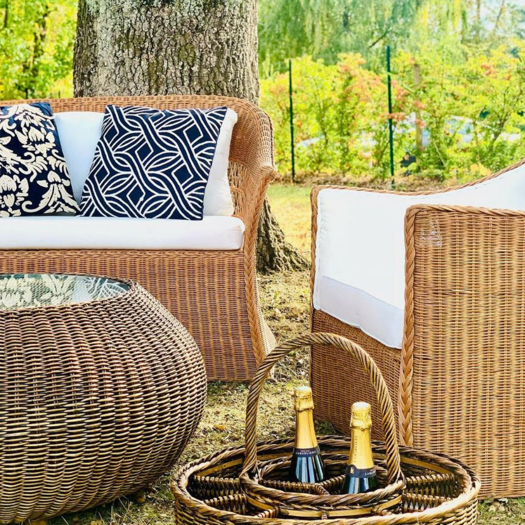 Round  Rattan Coffee Table