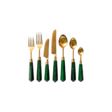 Malachite Dinner Set (set of 7)