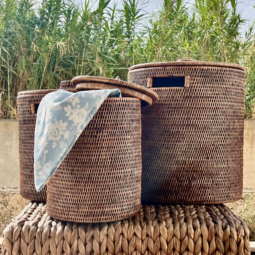 Rattan Dobby Laundry Basket