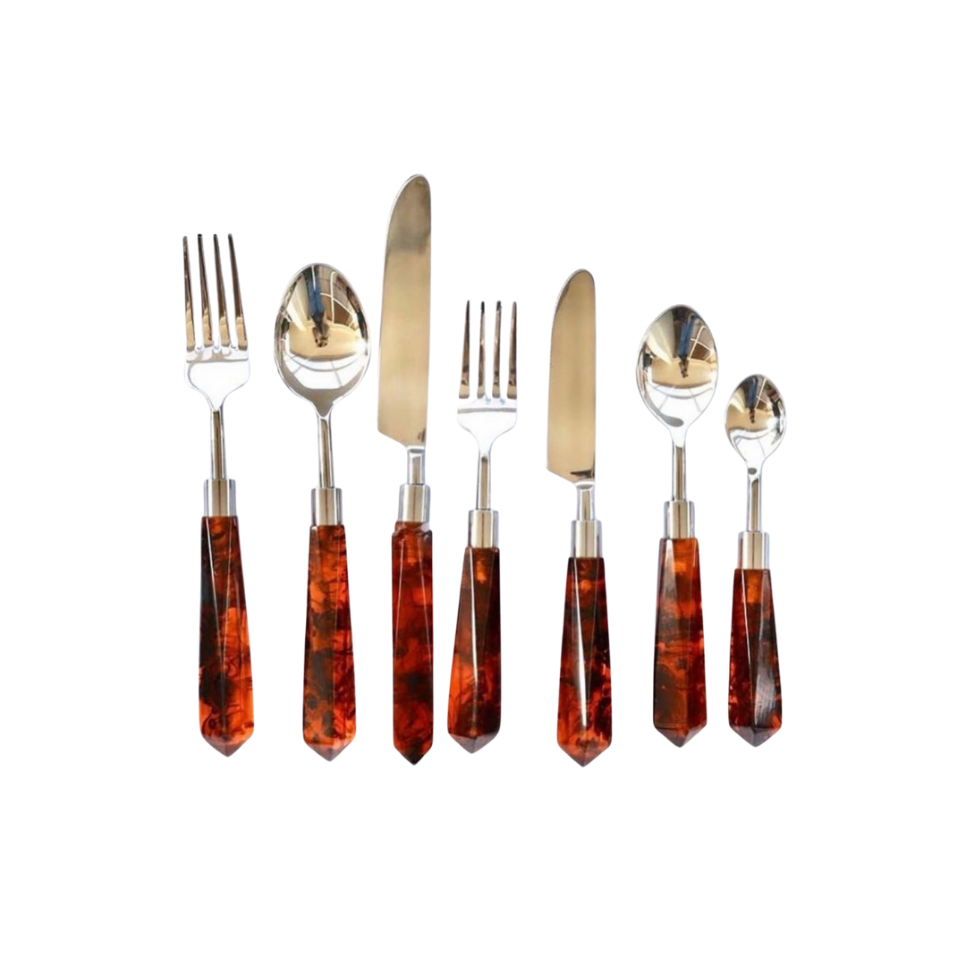 Tiger Eye Dinner Set (set of 7)