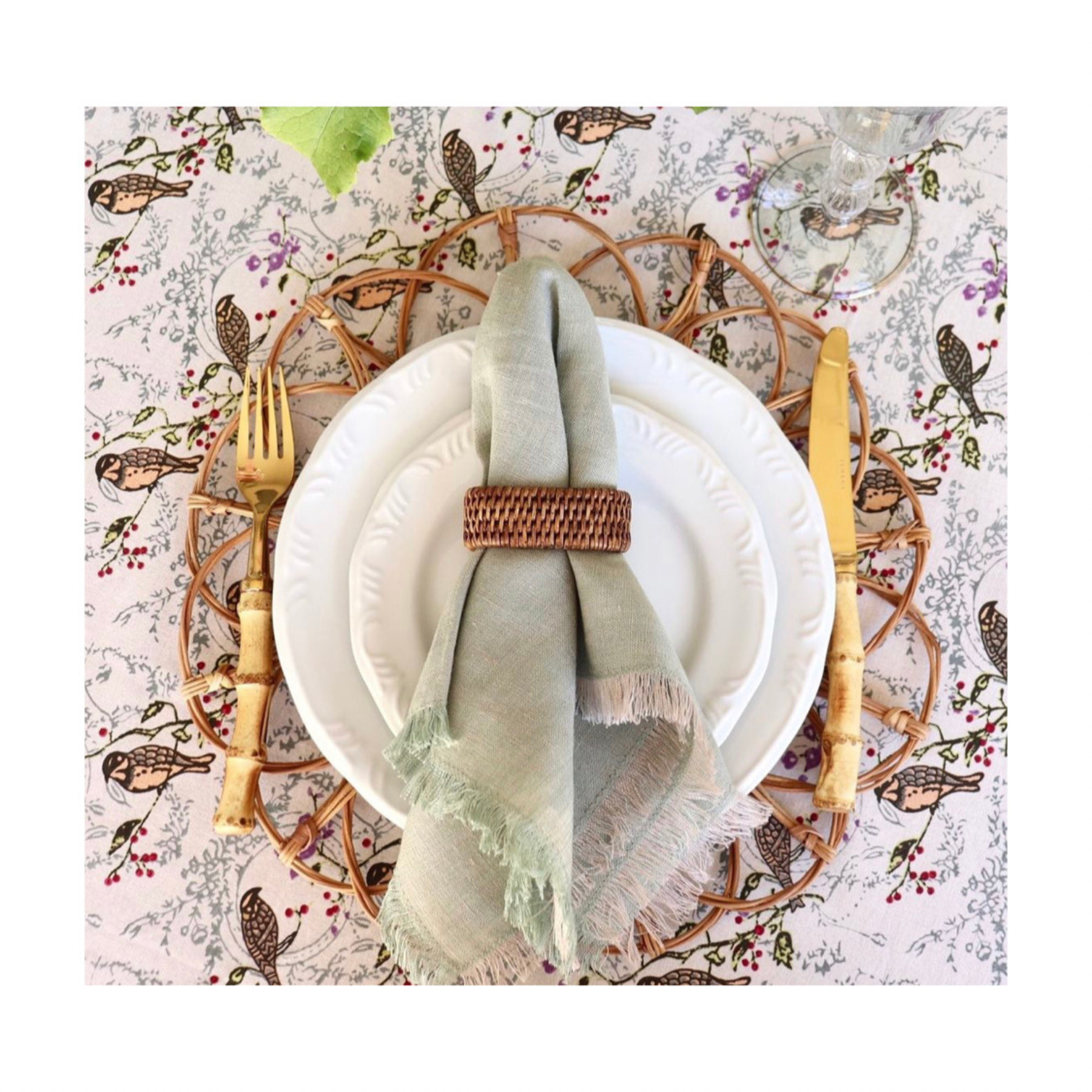 Fringe Napkin Ocean