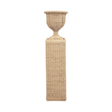 Rattan Urn & Pedestal