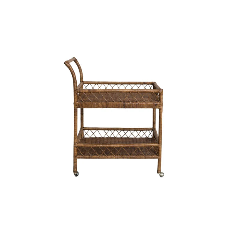 Rattan Bar cart
