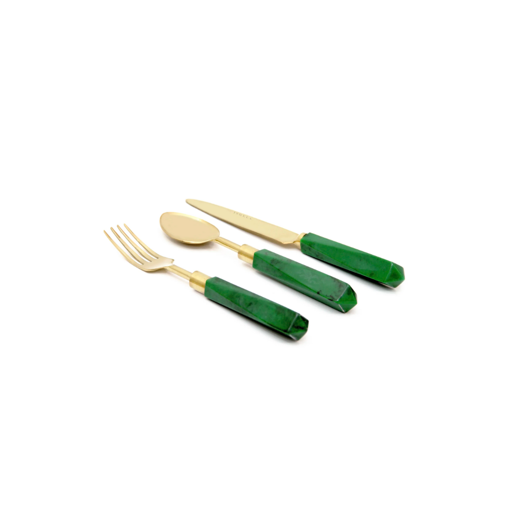 Malachite Dinner Set (set of 18)