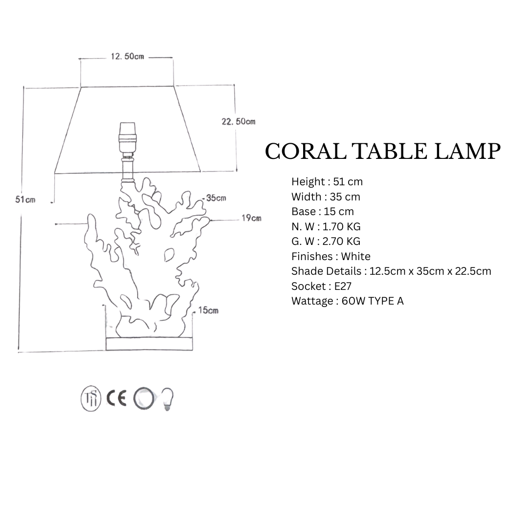 Table lamp Coral