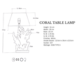 Table lamp Coral