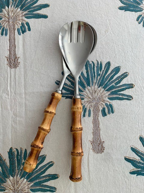 Bamboo Handle Salad Server